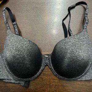 34D Black and Silver Bra